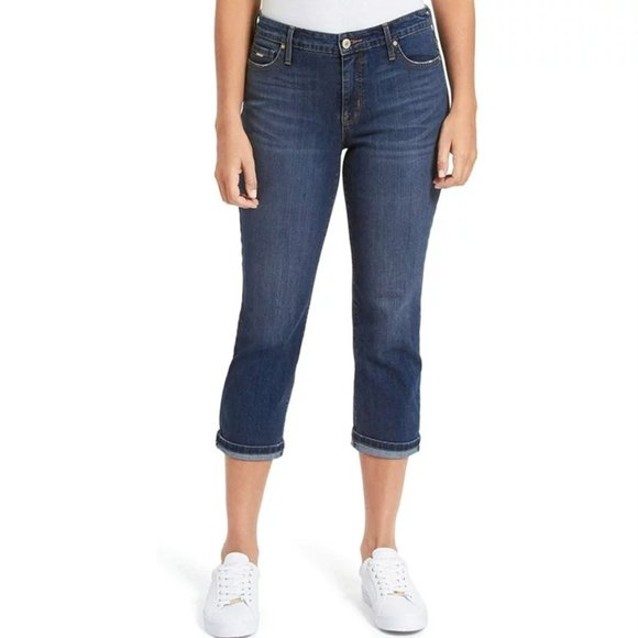 Nine West Blue Chrystie Capri Jeans Pants Size 6 - Picture 1 of 12
